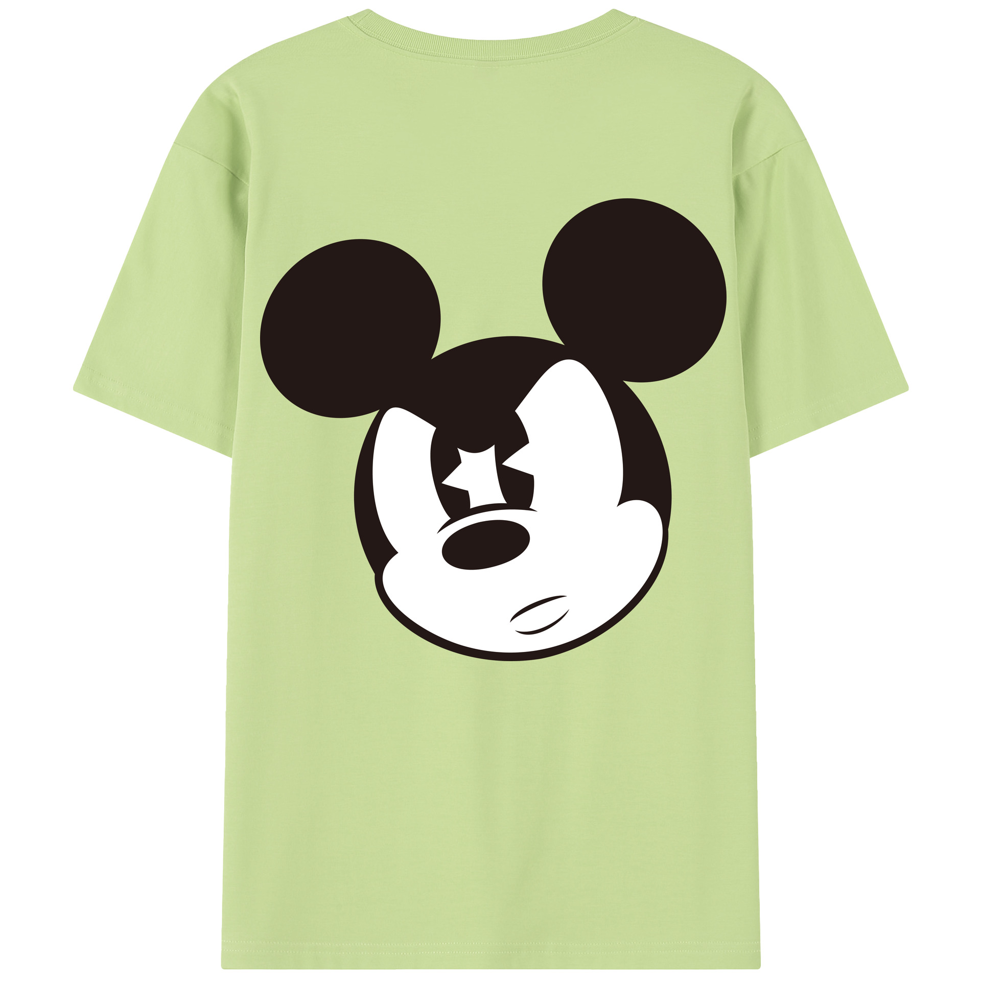 （画像用） ミッキーマウス Mickey Mouse 綿100％半袖Tシャツ（背面プリント）
